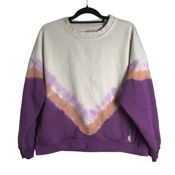 Free People FP movement Ombre Metti crew neck tie dye oversized sweatshirt - Picture 2 of 6